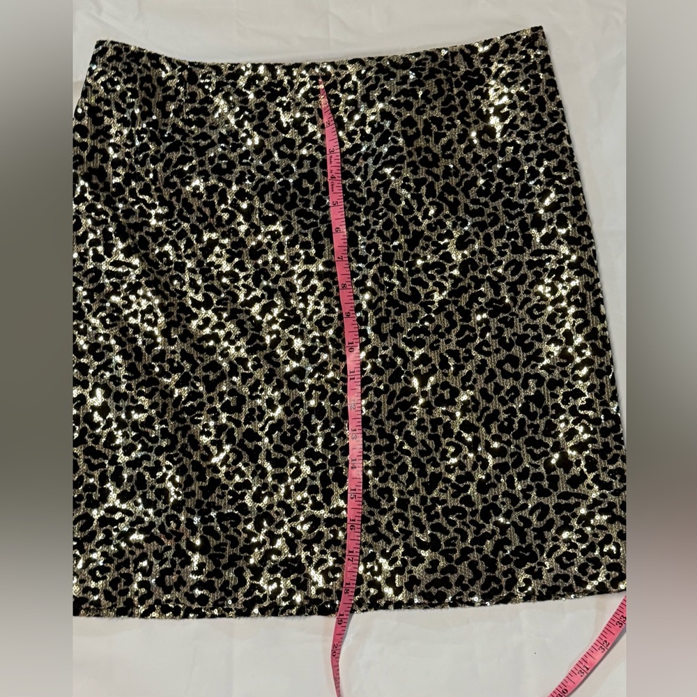 Alberto Makali Black and Gold Sequin party Pencil mini Skirt size 10 - Picture 6 of 6